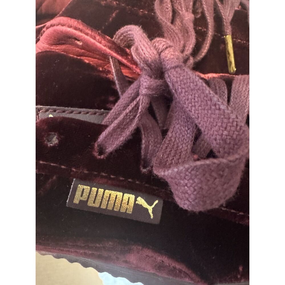 PUMA x FENTY By Rihanna Velvet Creeper 'Burgundy' Women's Sneakers Rare Sz 6 - Picture 8 of 9